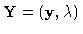 ${\bf Y}=({\bf y},\lambda )$